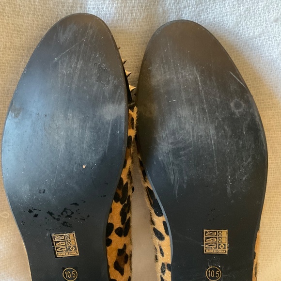 XQWFH Men's Leopard Print Slip On Dress Shoes Loafers Spiked Size 10.5 Unique! - Picture 8 of 14